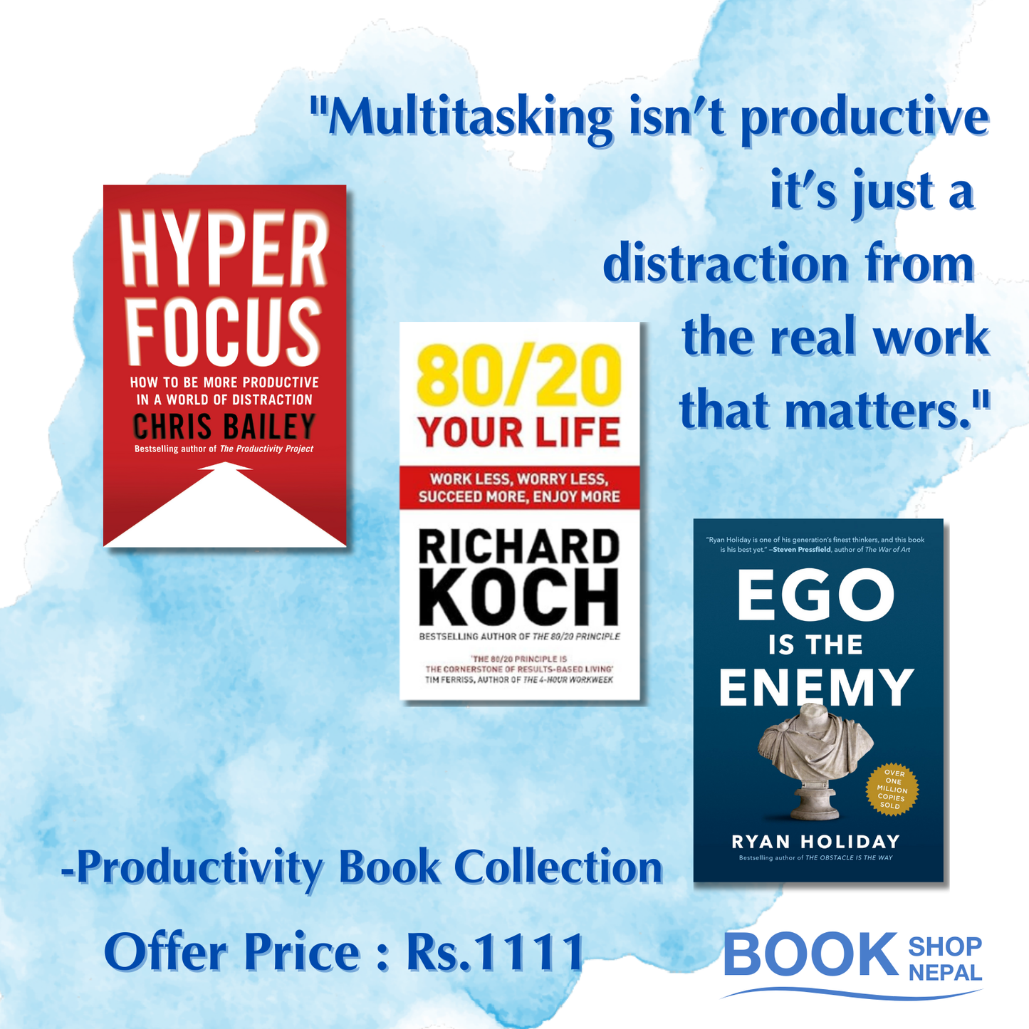 Productivity Combo Hyperfocus+80/20 your life + Ego is the Enememy