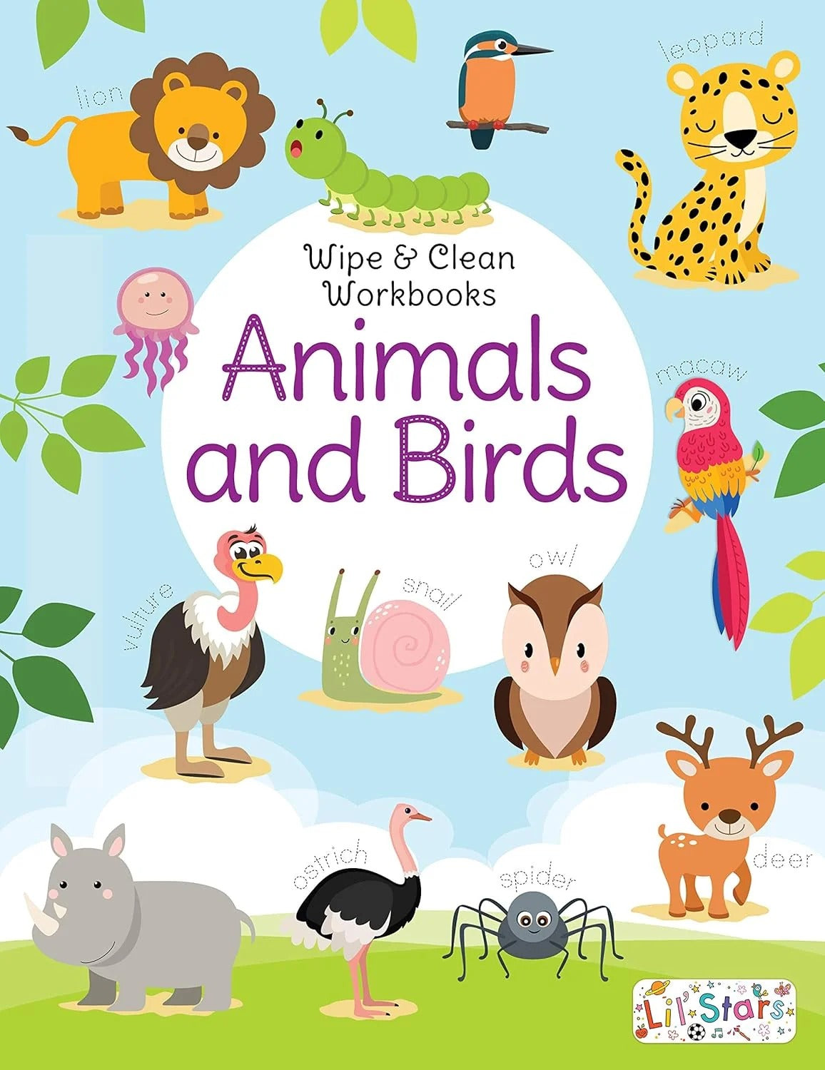 Wipe & Clean Ÿ?? Animals | Reusable Workbook with Marker
