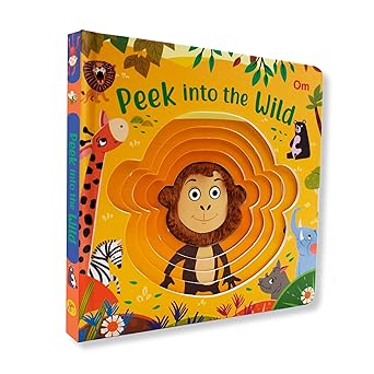 Peek Into The Wild: Illustrated Rhymes for Kids (Board Book) (authentic verified)