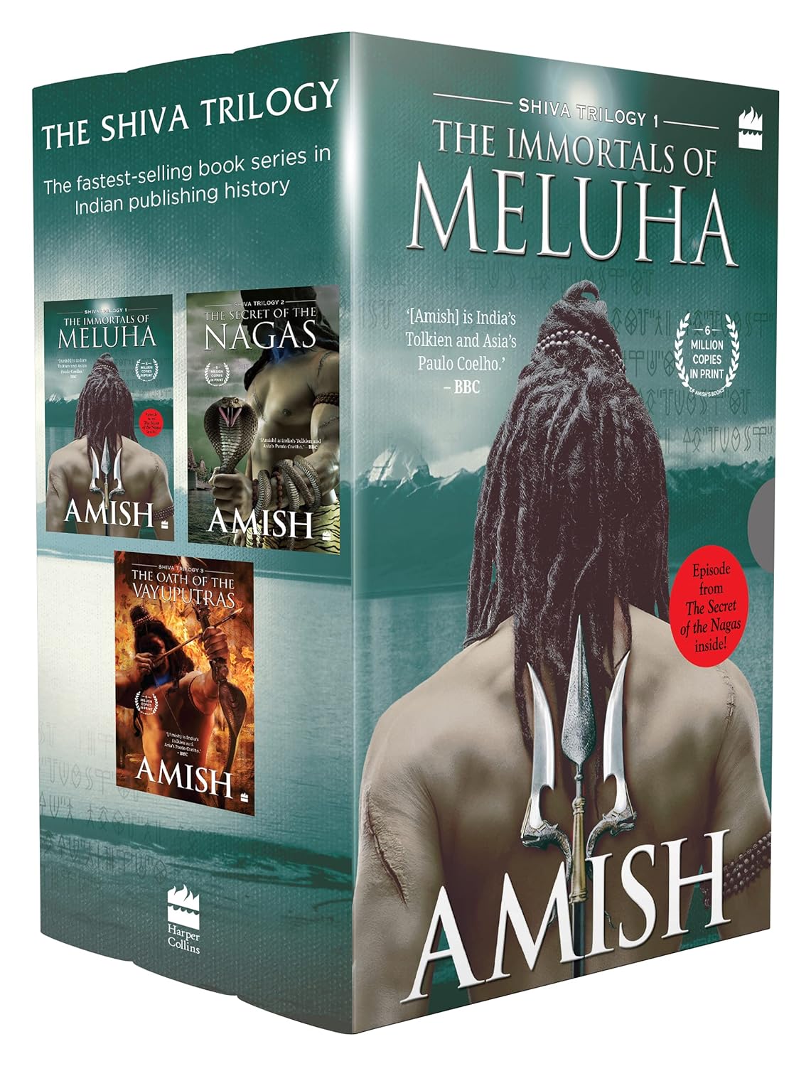 The Shiva Triology Boxset Of 3 Books (The Oath Of The Vayuputras,The Secret Of The Nagas & The Immortals Of Meluha) By Amish Tripathi