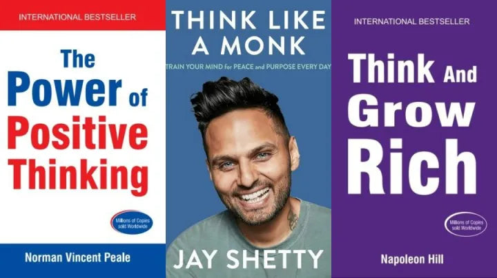Set Of 3 Books (Think And Grow Rich / The Power Of Positive Thinking / Think Like A Monk)