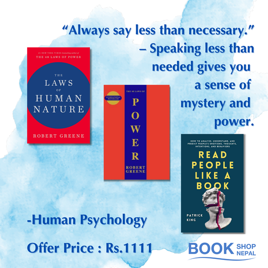 Human Psychology combo The laws of human nature + 48 laws of power + Read People like a book