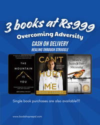 3 overcoming adversity combo:The mountain is you+Can't hurt me+Mans search for meaning