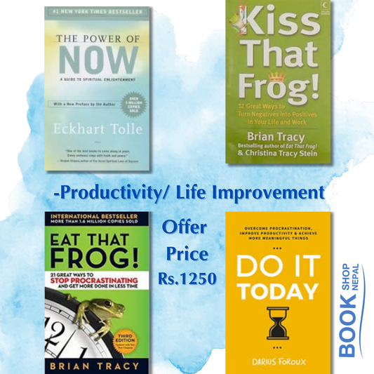 Productivity\Life improvement combo The power of now-Eckhart tolle Kiss that frog-Christina tracy Eat that frog-Tracy brian Do it today-Darius Foroux