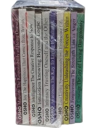 Osho Set of 10 Books | Wisdom, Joy, Intimacy, Awareness, Forgiveness, Intelligence, Maturity, Creativity, Trust & Freedom