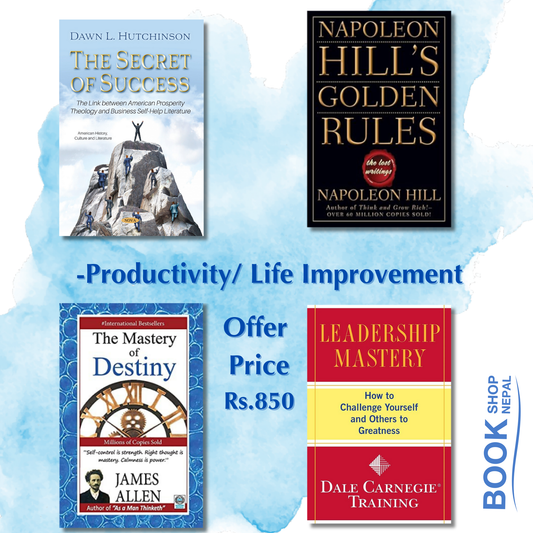 productivity/Life improvement combo Secret of success-William Walker Aktinson Napoleon hills golden rules-Napoleon hill The master of destiny Leadership Mastery by Dale Carneige