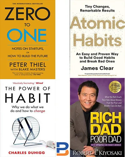 PB6 (Zero to one, Atomic habit, The power of habit & Rich dad poor dad )