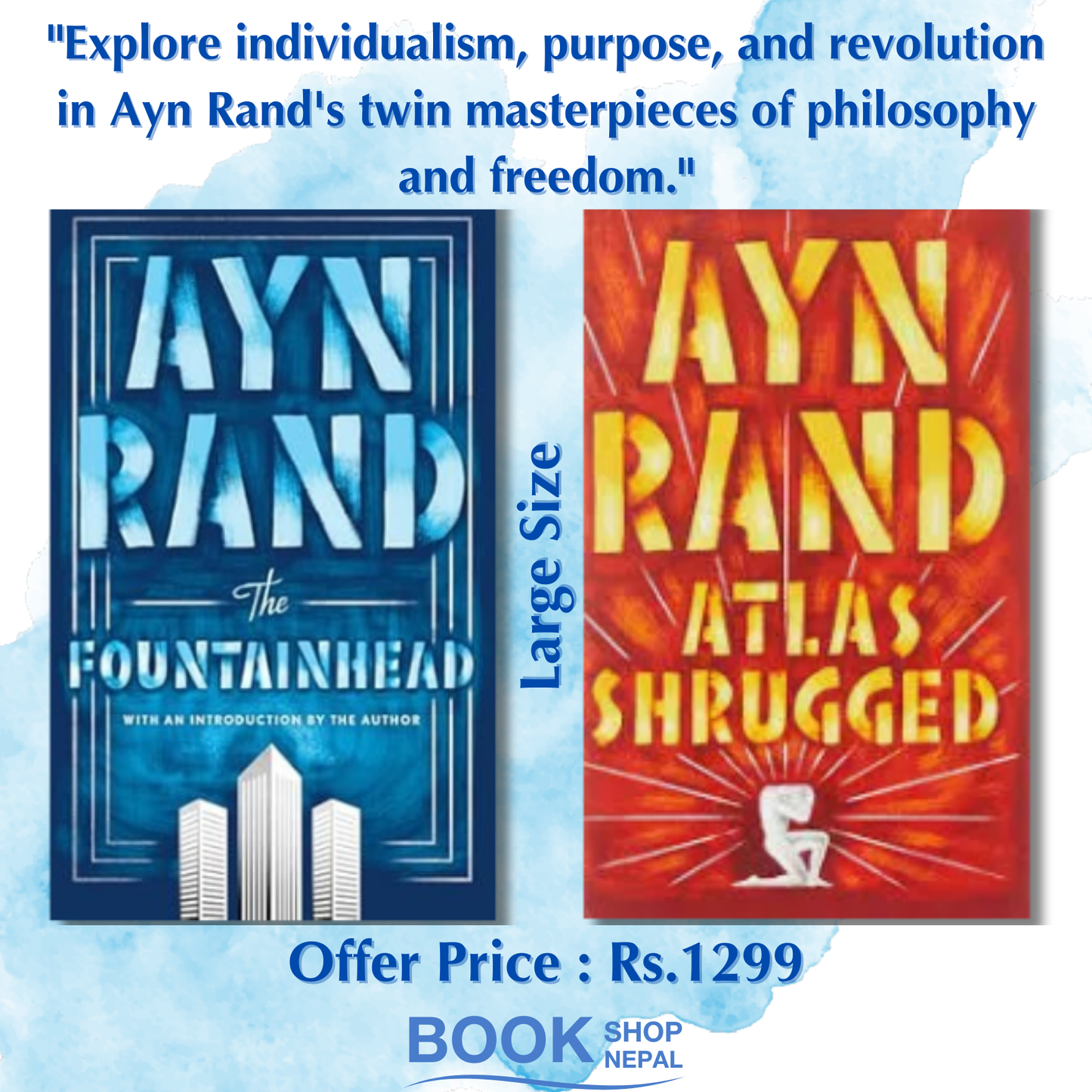 Ayn Rand Combo Atlas Shrugged + Fountain Head