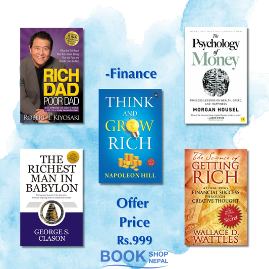 Finance combo Rich dad poor dad-Robert Think and grow rich-Napoleon hills psychology of money-Morgan Richest man in the babylon-George S clason Science of getting rich-Wallace .wattles