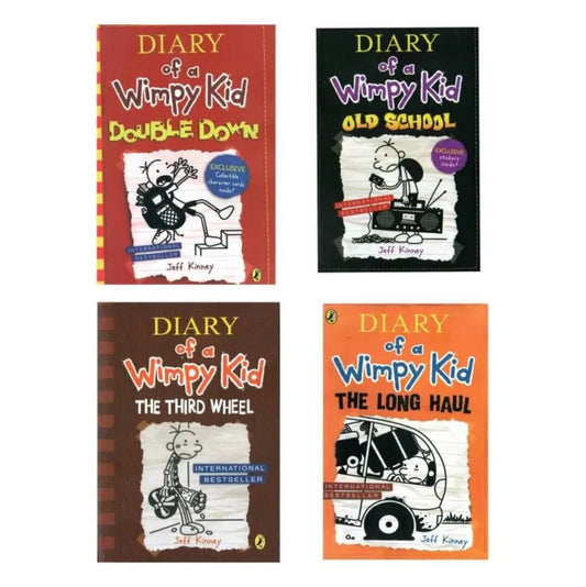 Set Of Four Books -Diary Ofa Wimpy Kids By Jeff Kinney
