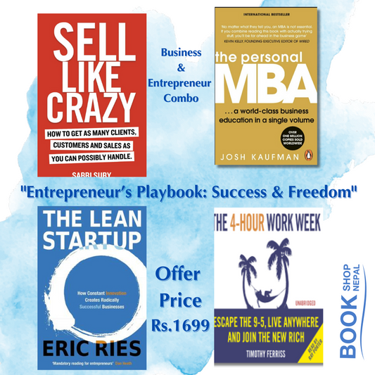 4 Business & entrepreneurship combo sell like crazy+ personal mba+ lean startup+ the 4 hour work week