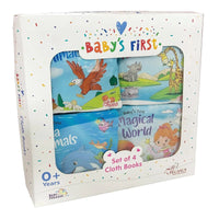 Baby’s First Set of 4 Cloth Books – Soft & Colorful Books for Babies | Pegasus
