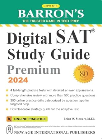 Barron's Digital SAT Study Guide Premium 2024 (authentic verified) by Brian W Stewart
