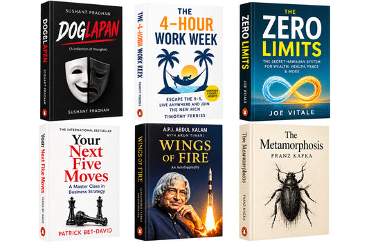 doglapan (S) + 4 hour work week + zero limits + Your next five moves + wings of fire (Arun Tiwari) + metanorphosis — 6-Book Bundle — 6-Book Bundle
