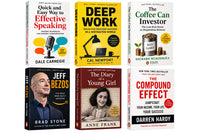 Quick and easy way to effective Speaking + deep work ( cal Newport) + Coffee can investigate Saurabh Mukherjea + jeff bejos + Diary Of Young Girl ( Anne Frank Biography) + Compund effect — 6-Book Bundle — 6-Book Bundle