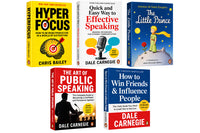Hyperfocus + Quick and easy way of effective speaking(A) + The little pince(A) + Art of public speaking + How to win friends and influence people — 5-Book Bundle — 5-Book Bundle
