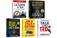 Leader in you + Leadership mastery + read people like a book(S) + How to talk to anyone + talk like ted — 5-Book Bundle — 5-Book Bundle