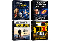From newton to now + a brief history of time + The power of discipline + 10x rules — 4-Book Bundle — 4-Book Bundle