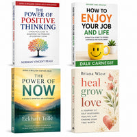 Power of positive thinking + How to enjoy your job and life + the power of now (Eckhart Tolle) + Heal grow love — 4-Book Bundle — 4-Book Bundle