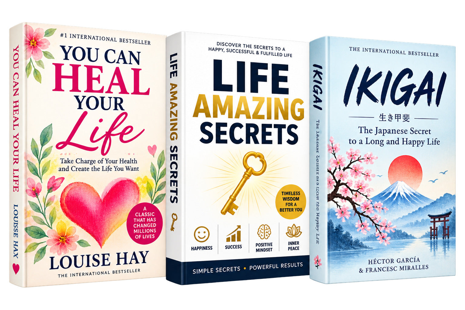 you can heal your life (Louise hay) + Life amazing secrets + Ikigai — 3-Book Bundle — 3-Book Bundle
