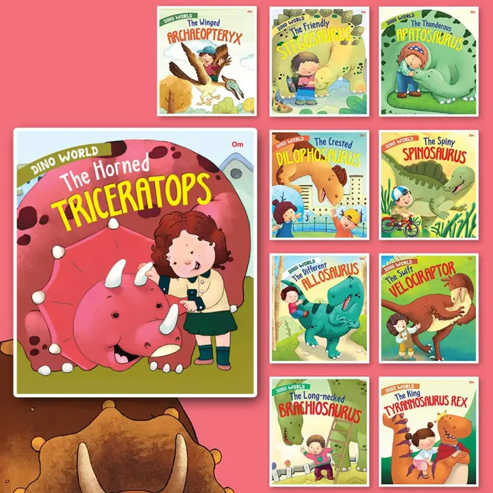 Dino World : 10 Books Set for Kids/Children on Dinosaur Stories and Interesting Informations