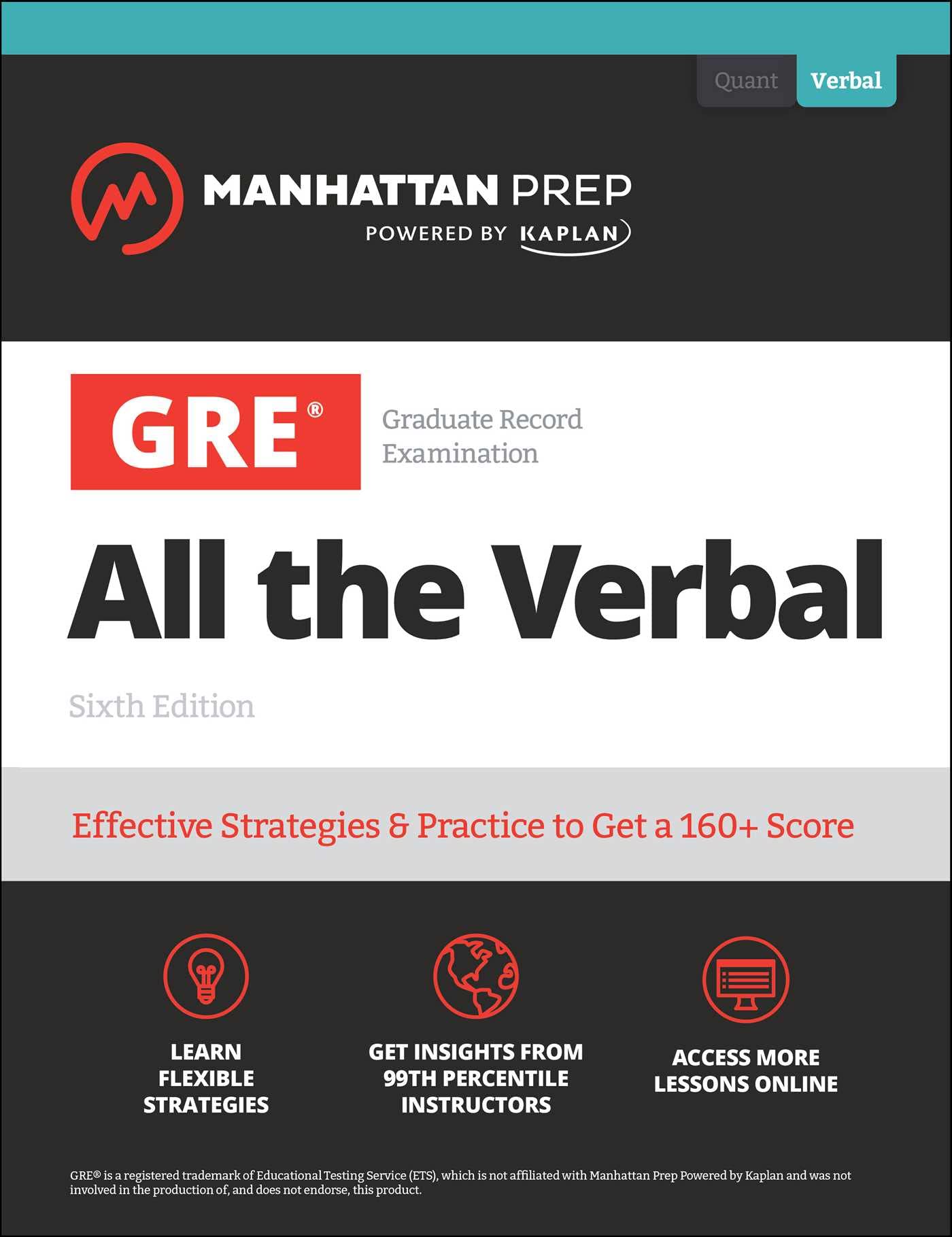 GRE All the Verbal: Effective Strategies & Practice from 99th Percentile Instructors (authentic verified)