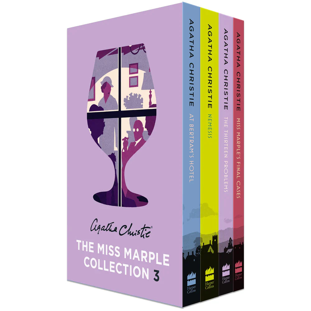 Miss Marple Collection 3 Agatha Christie 4 Books Box Set At Bertam's Hotel Nemesis Miss Marple's Final Cases The Thirteen Problems (Authentic Verified)