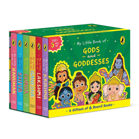 My Little Book of Gods and Goddesses Board Book Set of 6 (Krishna, Lakshmi, Ganesha, Shiva, Durga, Hanuman) (authentic verified)