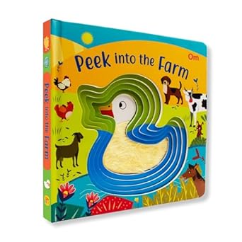 Peek Into The Farm: Illustrated Rhymes for Kids (Board Book) (authentic verified)