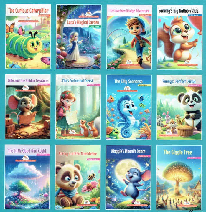 Animated Story Books For Kids Set Of 12 Books (Paperback)