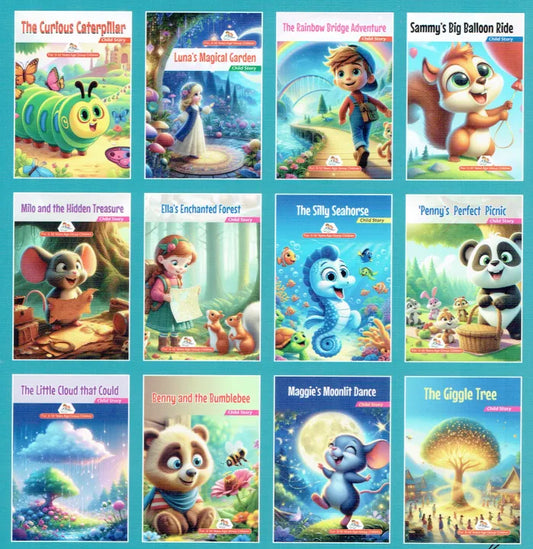 Animated Story Books For Kids Set Of 12 Books (Paperback)