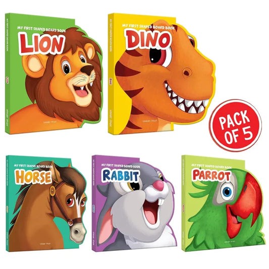 My First Animals : Shaped Board Book (Pack Of 5 Books) By Wonder House Books