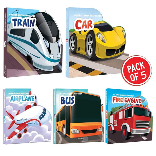 My First Transport : Shaped Board Book (Pack Of 5 Books) By Wonder House Books