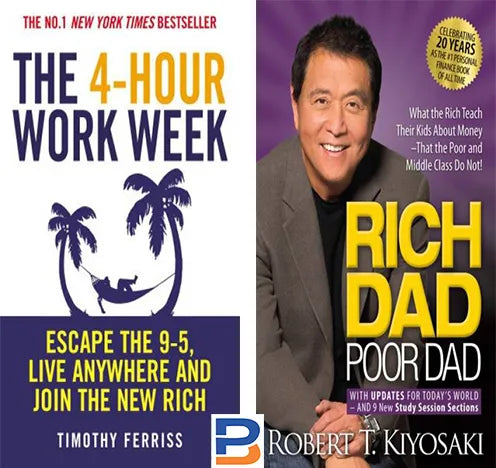 Set Of 2 Classic Books On Money Making Mantra By Robert T. Kiyosaki & Timothy Ferriss)