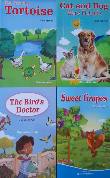 Set Of 4 Child Stories Combo (Age Between 4-12 Years)