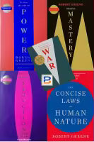 Robert Greense 5 Books ( The Concise 48 Laws Of Power, Laws Of Human Nature, Art Of Seduction, 33 Strategies Of War, Mastery)