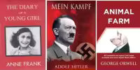 Set Of Three( The Diary Of Young Girl+Mein Kampf+ Animal Farm)