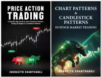 Combo Of 2 Trading Book (Chart Patterns & Candlestick Patterns in Stock Market Trading + Price Action Trading) By Indrazith Shantharaj