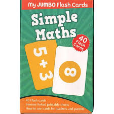 My jumbo simple maths flash cards (Pegasus)