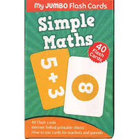 My jumbo simple maths flash cards (Pegasus)